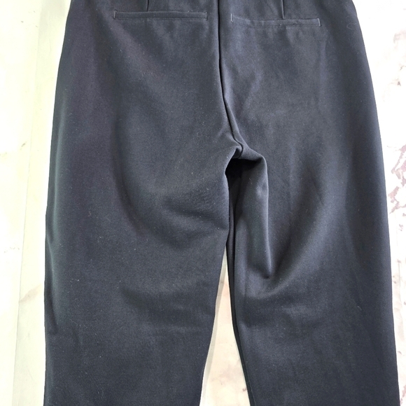 Spanx Pants Womens XL Black White Ankle Piped Skinny Ponte Crop High Rise Zip - Picture 7 of 12